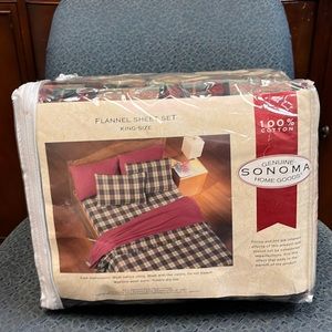 Sonoma Flannel Sheet Set King-Size